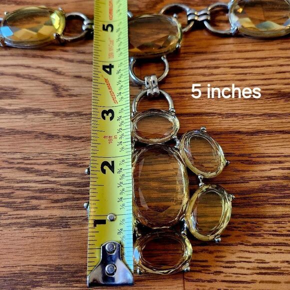 Y DROP Crystal Necklace STATEMENT MAKING! - Picture 9 of 12